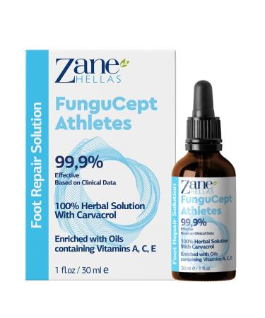Zane Hellas FunguCept Athlete s Repair Solution. Relieves Itching Burning Cracking Scaling. Stop Bad Odor. Visible Results in 5 Days. 1 fl. oz - 30 ml. - Buy Online on GoSupps.com