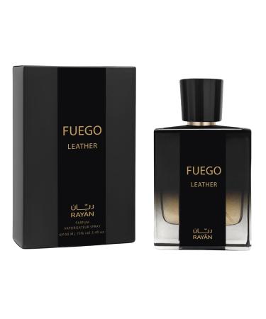 RAYAN Fuego Leather Perfume for Men Long Lasting Arabian Eau De Parfum 100mL (3.34 Fl oz) Men Perfume with Bergamot Lavender Vetiver Sandalwood Tonka & Amber - Ideal Gift for Valentine's Day - Buy Online on GoSupps.com