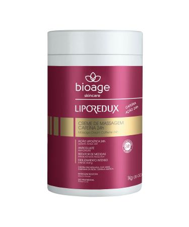 Bioage Liporedux Massage Caffeine Cream 24hrs (35 Oz)   Anti- Cellulite  Measurements Reduction and Intense Sliding