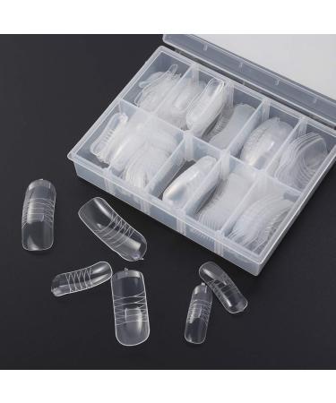 Lurrose 140Pcs Clear Fake Nails - French Acrylic Nail Tips for Women & Girls | Perfect Nail Extension & Replacement - Buy Online on GoSupps.com