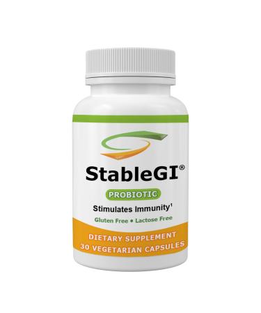 StableGI Probiotic Supplement - Saccharomyces Boulardii Supplement for All Ages - Easy to Swallow - Vegetarian Capsules - Supports Immune System & GI Health 30 Capsules
