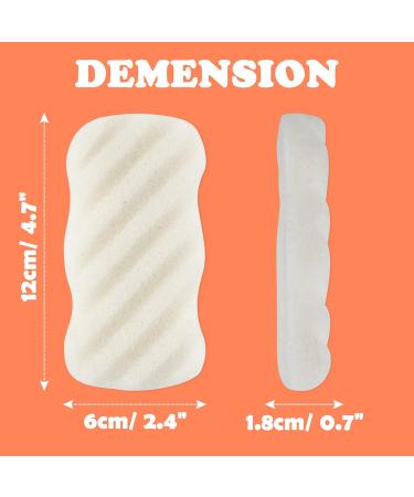 QOPAHI Konjac Natural Bath Sponge Natural Sponges for Bathing Biodegradable Sensitive & Smooth Exfoliating Kids Bath Sponge Body Sponges for Shower Bath Accessories Gifts for Women Men - Buy Online on GoSupps.com
