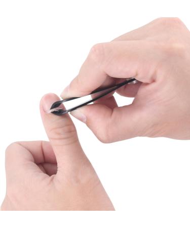 MOOSEC Mini Cuticle Nipper - Stainless Steel Manicure & Pedicure Tool for Hangnails (Black) - Best Cuticle Trimmer for Flawless Nails - Buy Online on GoSupps.com
