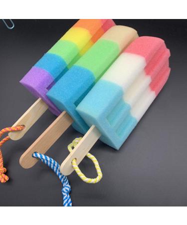 DOITOOL Shower Sponge 3Pcs - Kids Ice Cream Bath Sponge Set - Cute Body Scrubber for Girls - Random Style Shower Loofah - Pack of 3 - Buy Online on GoSupps.com
