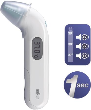 Braun IRT3030 ThermoScan 3 Infrared Ear Thermometer & 40 Protective Caps - Fast Shipping Worldwide - Buy Online on GoSupps.com