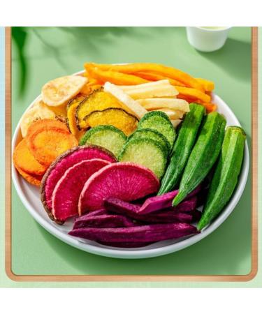 12 types of mixed okra mushrooms purple potato bananas etc Instant dried crispy fruits&vegetables Dried vegetables Ready-to-eat vegetables food Dried fruits Vegan snack gift pack (125g 1bag) 125g 1bag - Buy Online on GoSupps.com