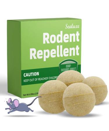 Whemoalus Rodent Repellent Balls SEALUXE Pack of 4 Mouse Repellent Rat Repellent Rats Deterrent Indoor Mint Mice Repellent Peppermint Oil to Repel Mice and Rats