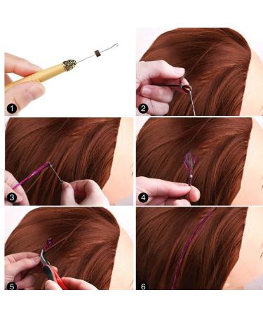 Sparkling Hair Tinsel Kit - 2990 Strands, 13 Pieces for Women & Girls, Heat Resistant, Perfect for Christmas, New Year, Cosplay - 43 Inch, 13 Colors - Buy Online on GoSupps.com