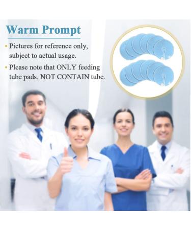 Feeding Tube Pads 12 Pcs - Blue | Soft and Absorbent for Comfortable Wear - Buy Online on GoSupps.com