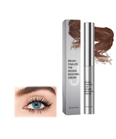 Washable Metal Rod Mascara - Waterproof Tubing Mascara Volume and Length Iron Wand Mascara Long Lasting Smudge-Proof Non Clumping Lengthening Fiber Lash Mascara Makeup for Women (Brown One Size) Brown 7 ml (Pack of 1)