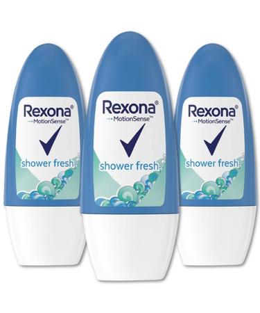Rexona Shower Fresh- Roll On Antiperspirant Deodorant For Women Free Alcohol 48 Hours Protection Quick Dry It helps reduce stains and protect you against sweat 50 ML (Pack of 3) 1.70 Fl Oz 1) - Buy Online on GoSupps.com