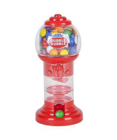 7.5" WHIRL-WIN GUMBALL MACHINE with Gumballs Included. (Red)