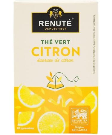  Renut Pack of 20 Lemon Green Tea - 20 bags - 32g box - Buy Online on GoSupps.com