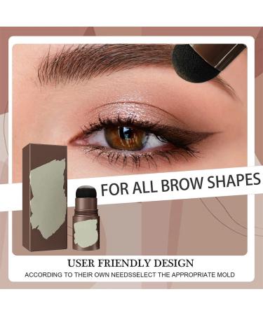 Brown Black Eyebrow Stamp Stencil Kit with 24 Reusable Thick & Thin Brow Stencils - Pomade Eyebrow Shaping Definer Set - Buy Online on GoSupps.com
