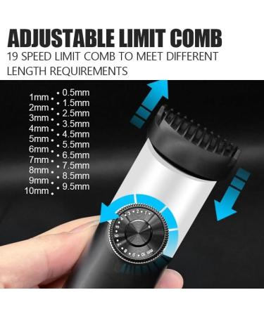 Premium Hair Clippers for Men | All-in-One Grooming Kit with Cordless Trimmer for Beard Nose Body & Face - Black - Buy Online on GoSupps.com