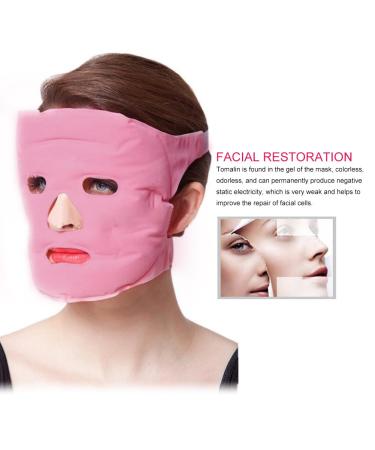 Shop Tourmaline Gel Face Mask - Refreshing Cloth Facial Mask for Tired Skin & Massage Repair - Buy Online on GoSupps.com