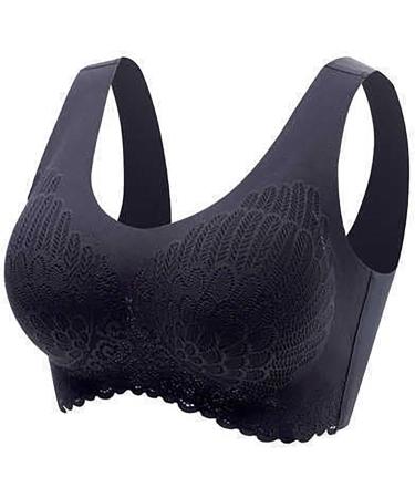 Shop Plus Size Wire Free Bras for Women - 3 Pack Sports Underwear | Super Push Black Vest - Buy Online on GoSupps.com