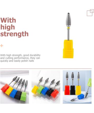 POPETPOP Nail Polisher Professional Nail Drill Nail Tools Manicure Tools Power Tool Metal Drill Bit Nail Drill Bits Nail Bits Nail Grinding Drill Bit Major Nail Machine Tungsten Steel Alloy 7x1.3cm As Shown - Buy Online on GoSupps.com