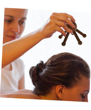 Beavorty Wooden Handheld Massager - 5-Claw Scalp & Hair Massage Tool for Relaxation & Pain Relief - Buy Online on GoSupps.com