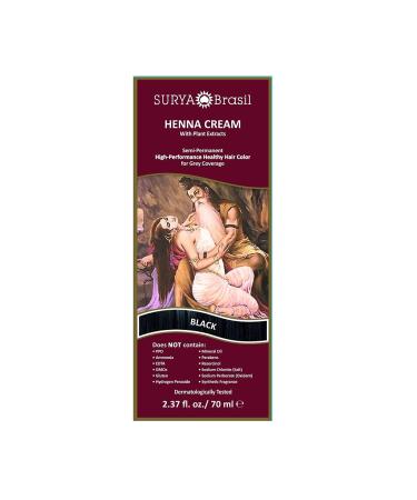 Surya Brasil Henna Cream, Black 2.37 oz Black 2.37 Ounce (Pack of 1)