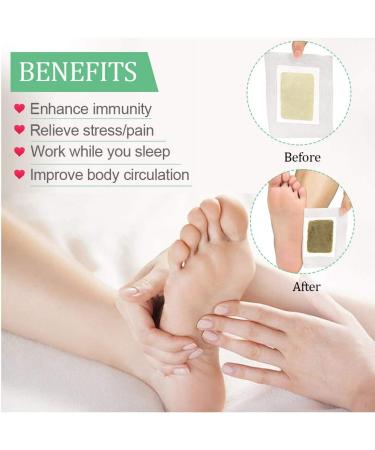 60 Ginger Foot Pads: Better Sleep & Anti-Stress Relief | Premium Natural Ingredients for Foot & Body Care - Buy Online on GoSupps.com