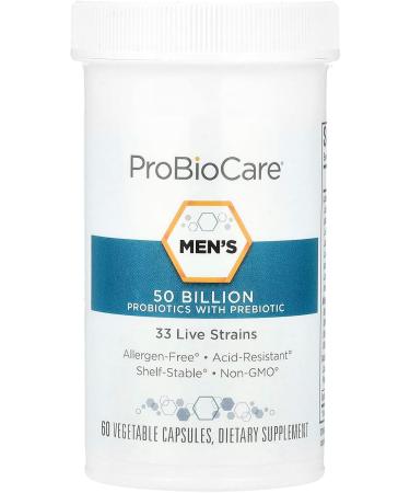 Probiotic for Men - 50 Billion CFUs Supports Digestive Health and Gut Flora Balance Promotes Overall Wellness and Enhances Immune Function (60 Vegetable Capsules) 60 Count (Pack of 1) - Buy Online on GoSupps.com