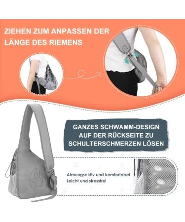 Nasjac Pet Dog Belt Conveyor - Adjustable Padded Travel Bag for Dogs Under 4kg - Breathable Mesh & Washable Design - Buy Online on GoSupps.com