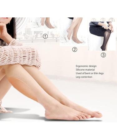 4.2oz Adhesive Leg Corrector | Portable Silicone Calf Pad for Crooked & Thin Legs | Soft Beige Adhesive Support - Buy Online on GoSupps.com