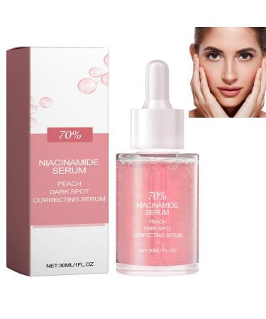 KOAHDE Peach Essence 70% Niacinamide Serum Brightening Hydrating Face Serum Daily Beauty Face Serum Peach Niacin Serum Anti-Aging Face Serum with Peach Essence Brightening and Hydrating Skincare 1PC