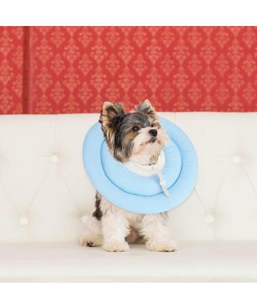 Buy Sbayool Rescue Rause for Dogs & Cats | Adjustable Soft & Comfortable Lick Protection Collar | Prevents Licking Wounds After Surgery | Blue Neck: 23cm-26cm - International Shipping Available - Buy Online on GoSupps.com
