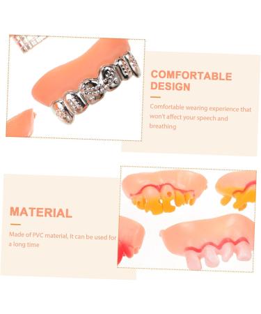 Minkissy 10 Stk Funny Halloween Maskerade Party Teeth - PVC False Teeth for Cosplay & Costumes - Buy Online on GoSupps.com