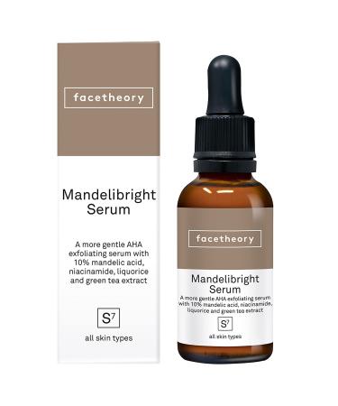 facetheory Mandelibright Serum S7 - Mandelic Acid Serum Balance Skin and Refine Pores Active Green Tea Extract Simple Niacinamide Face Serum Vegan and Cruelty-Free Made in the UK | 1.0 fl oz