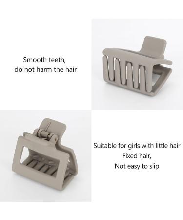 Small Square Hair Claw Clips for Thin Hair 1.6 Inch Medium Size Rectangle Hair Clips Matte Non-Slip Hair Accessories for Women and Girls (8-Multi Colour) - Buy Online on GoSupps.com