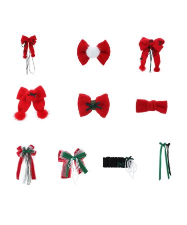 Harajuku New Year Bowknot Hair Clip Travel Makeup Headwear For Woman Girls Taking Photo Shopping Camping Anti Slip Festival Hair Barrettes For Daily Life Large Lovely Hair Barrettes For Woman Small No