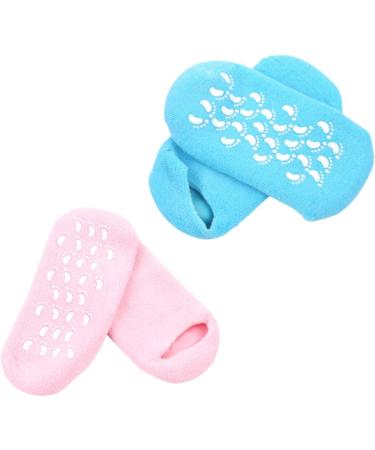FOMIYES 2 Pairs Spa Soften Socks Salon Moisturizing Socks Silicone Forefoot Cushioning Socks Foot Care Booties Women Socks Lotion Sock Ladies Socks Moisture Socks Miss Heel Repair Socks - Buy Online on GoSupps.com