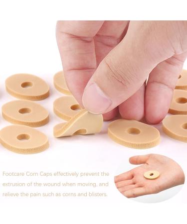 60pc Corn Cushions for Feet - Self-Adhesive Latex Pads for Callus & Corns - Reduce Foot Pain - Buy Online on GoSupps.com