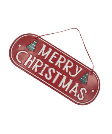 Yardenfun Ornament Christmas Hanging Decoration Christmas Door Decorations House Number Decorative Items Iron