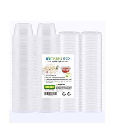 TashiBox 2 oz Disposable Plastic Jello Shot Cups with Lids - 200 Sets - Buy Online on GoSupps.com