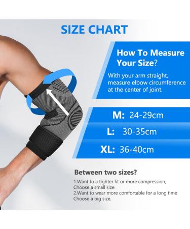 Acwoo Elbow Bandage - Breathable Compression Support Sleeves (2PCs) for Volleyball & Golf - Adjustable Velcro Fastener - Pain Relief for Arthritis - Left/Right Fit - Buy Online on GoSupps.com