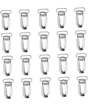 Nuobesty 75 Stk Libber Holder Schnullerhalter-Clip | Fashion Jewelry for Women | Metal Pacifier Clips | Duck Snable Clip & Bibs | Short Strap Clip in White - Buy Online on GoSupps.com