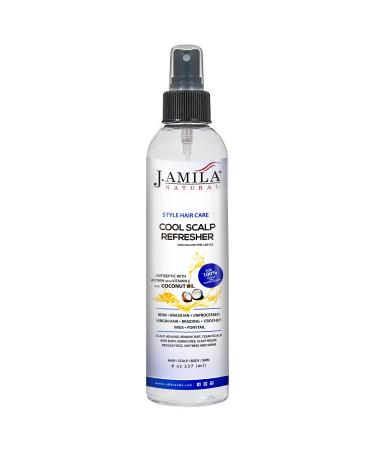 Cool Scalp Refresher Spray | Clean Braids Scalp & Body | Reduce Frizz Add Shine & Softness - 8oz