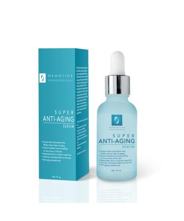 Osmotics Cosmeceuticals Anti-Aging Super Serum with Hyaluronic Acid 1 Fl Oz - Reduces Signs of Aging Visibly Smoothes Wrinkles and Fine Lines Hydrating Moisturizer for Face Super Serum 1 Fl Oz (Pack of 1)