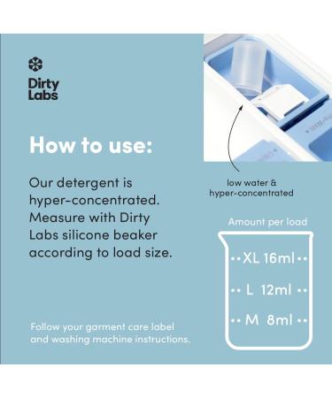 Dirty Labs Signature Scent Bio-Liquid Laundry Detergent | 32 Loads | Hyper-Concentrated Formula | Nontoxic & Biodegradable | Stain & Odor Removal | Magnolia, Bergamot, Cedar Scent | 8.6 Fl Oz Pack - Buy Online on GoSupps.com