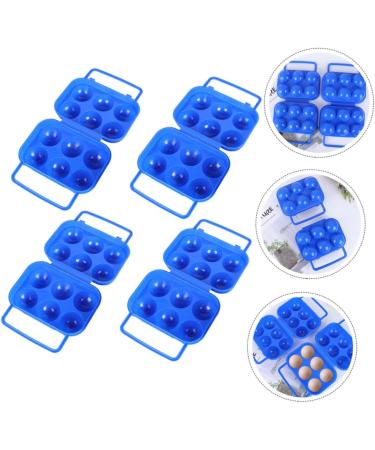 Mikikit 1 Set 4pcs Egg Carton Egg Crisper Egg Holders Egg Keeper Plastic Container Pp Portable Egg Tray - Buy Online on GoSupps.com