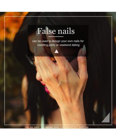 Unicra Coffin Long False Nails - Pure Color Ballerina Glossy Acrylic Full Cover 24pcs for Women & Girls | International Shipping Available - Buy Online on GoSupps.com