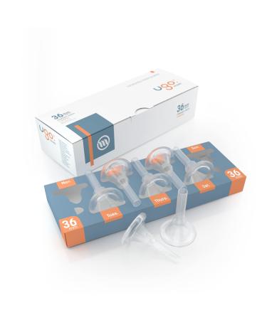 Ugo Sheath (x28) - 1 Month Supply of External Male Urinary Incontinence Catheter Condoms - Self Adhesive and Latex Free (Style: Standard/Diameter: 36mm) Style: Standard / Diameter: 36mm