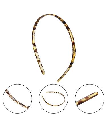 Olakin Thin Plastic Headbands with Teeth - 6 Pack DIY Hair Bands for Women & Girls (8mm Transparent) - Perfect Hair Accessories - Buy Online on GoSupps.com
