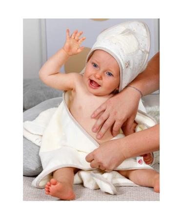 Fehn 056396 Elephant Bath Set - Organic Cotton Towel & Washcloth for Babies & Toddlers | Cute Animal Motif | Safe & Fun Bathing Essentials - Buy Online on GoSupps.com