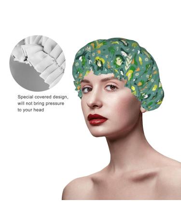 Reusable Funny Frog Women's Waterproof Shower Cap - Double Layer Protection - Buy Online on GoSupps.com