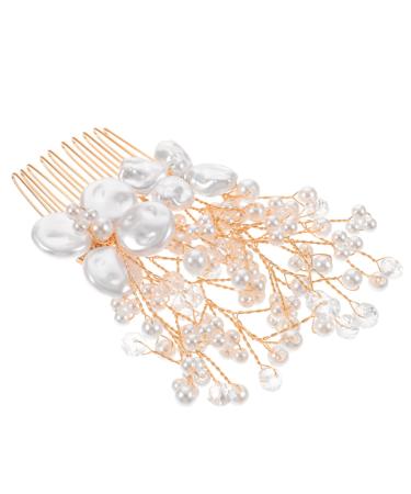 MAGICLULU Silver Hair Comb Wedding Hair Gems for Women Hair Pin Hair Combs for Women Bridal Hair Comb Silver Hair Accessories Tiara Bridal Rhinestone Hair Comb Hair Fork Bride Crystals Girl